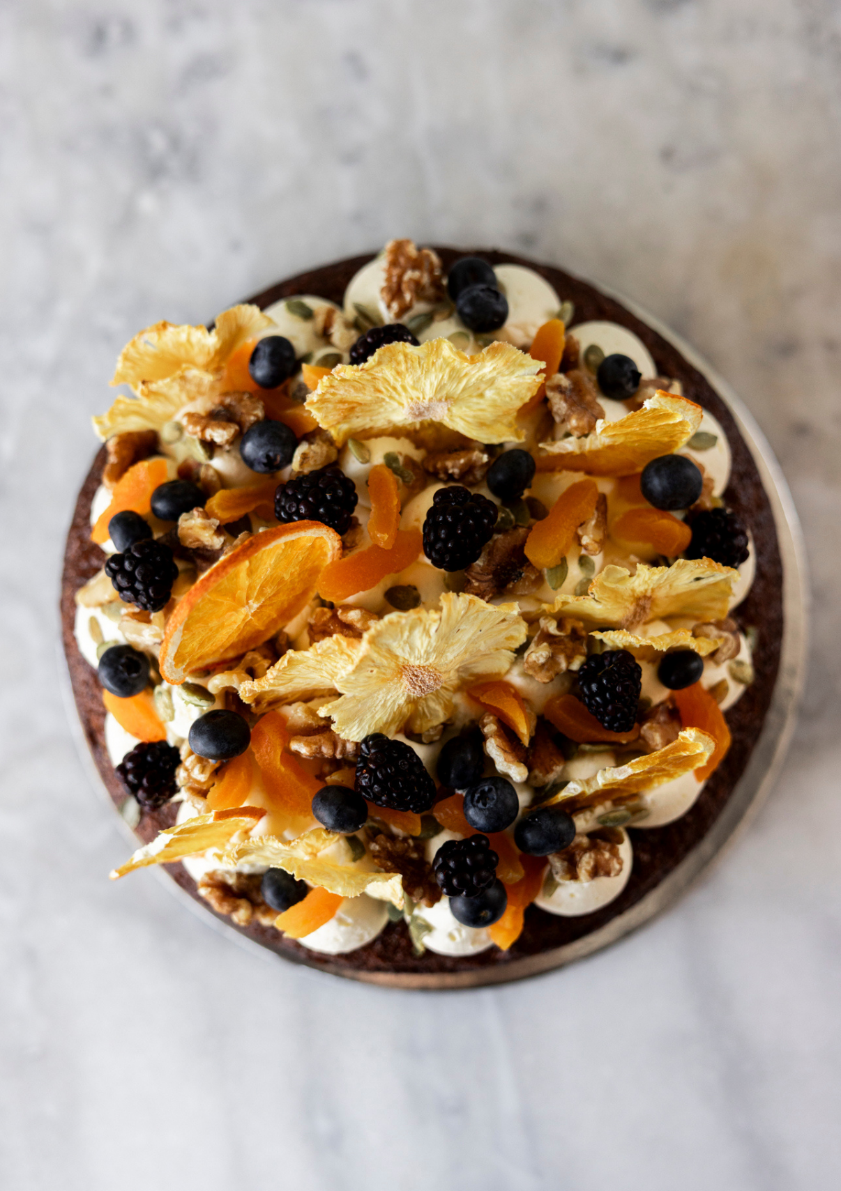 Carrot, Pineapple and Walnut Cake