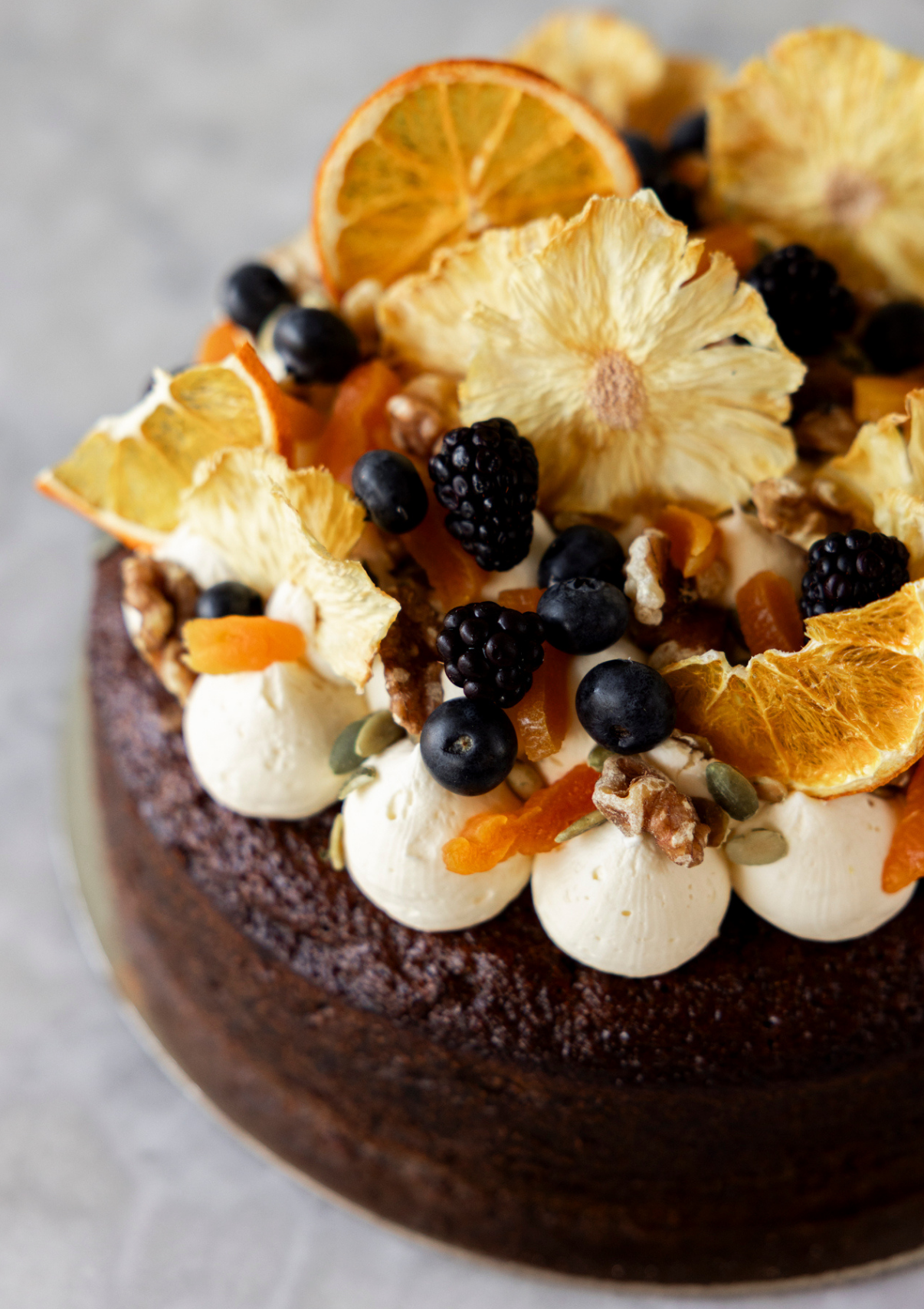 Carrot, Pineapple and Walnut Cake