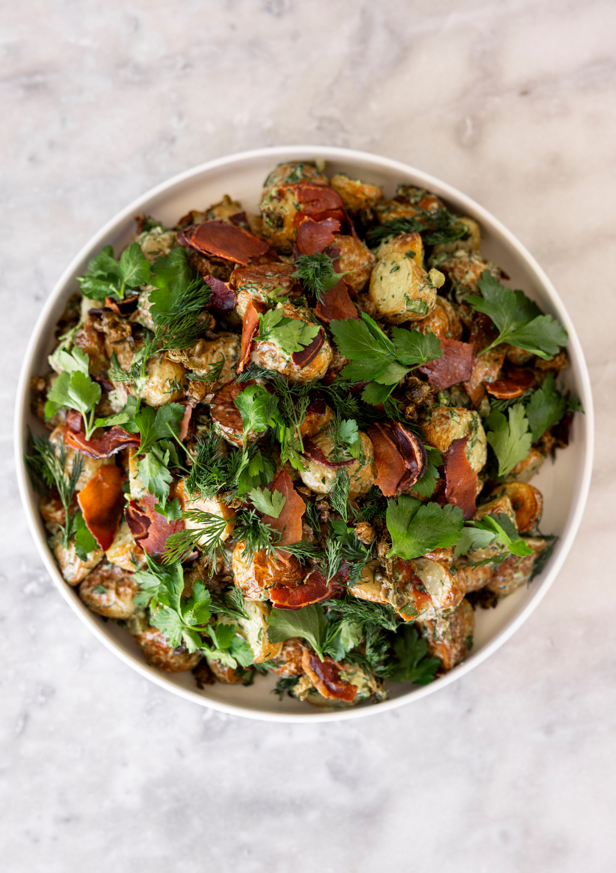 Twice-cooked Potato Salad