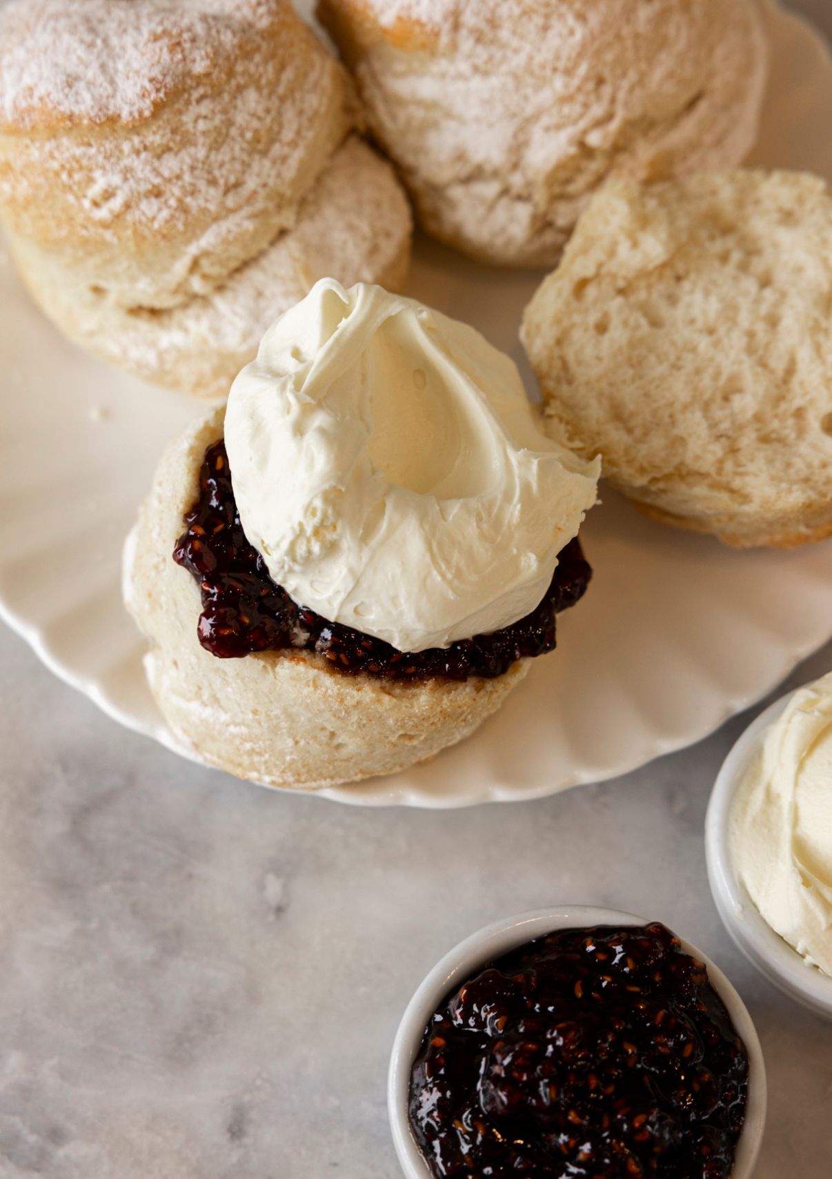 Mother’s Day Scones Box – 12 Housemade Scones with Raspberry Jam & Cream