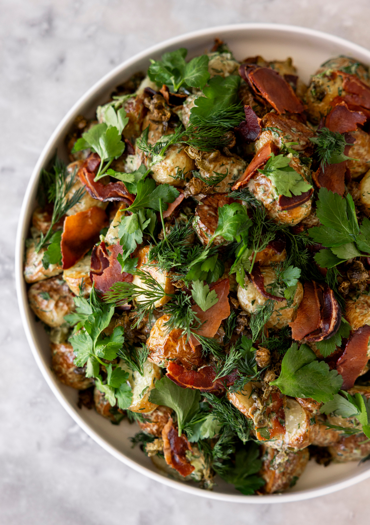 Twice-cooked Potato Salad