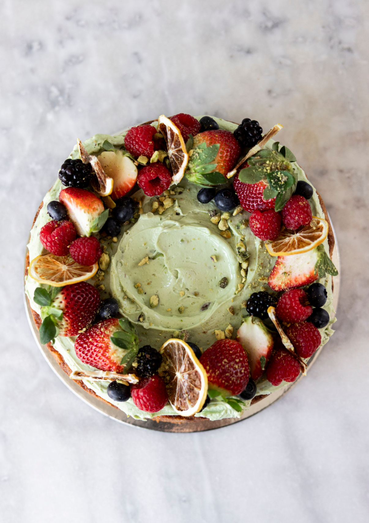 Lemon, Ricotta & Pistachio Cake (gluten free)