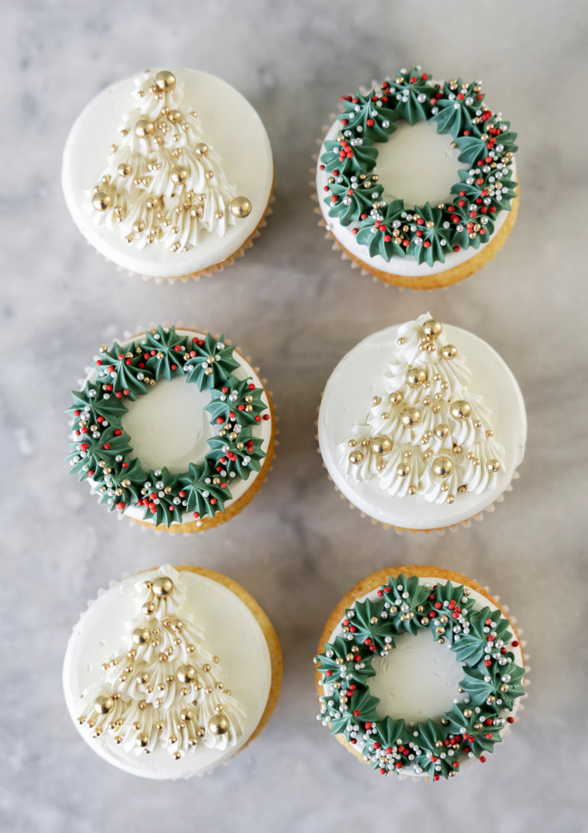 Christmas Cupcakes x 12